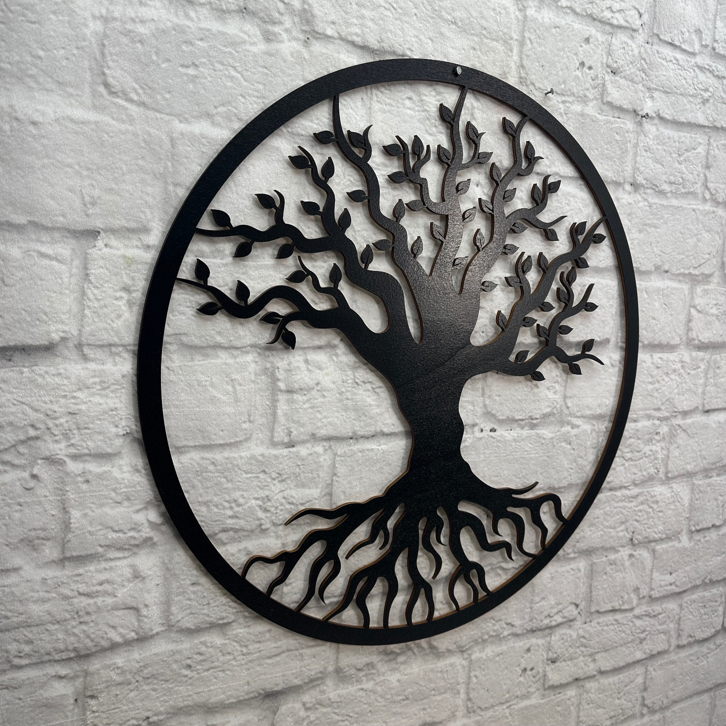 Lebensbaum Wanddeko aus Holz: Wandkunst & Holzdeko | Baum Dekoration, Gemälde aus Holz