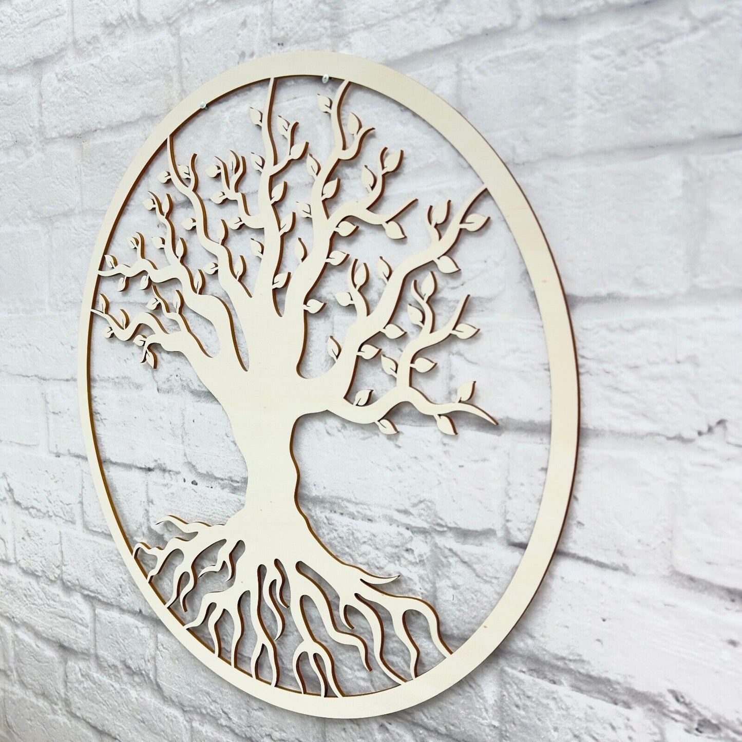 Lebensbaum Wanddeko aus Holz: Wandkunst & Holzdeko | Baum Dekoration, Gemälde aus Holz