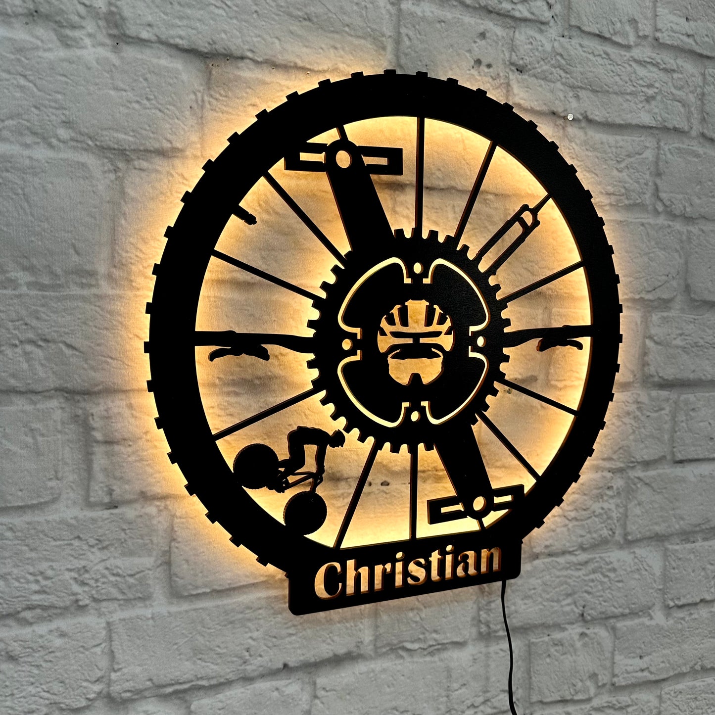 Personalisiertes Geschenk für Radfahrer: Wandkunst | Mountainbike, Rennrad, E-Bike, Geburtstagsgeschenk