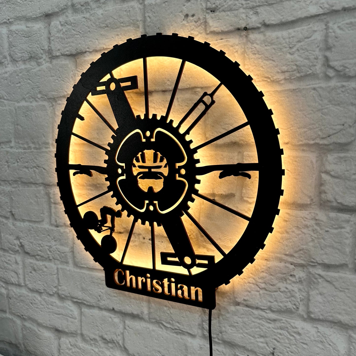 Personalisiertes Geschenk für Radfahrer: Wandkunst | Mountainbike, Rennrad, E-Bike, Geburtstagsgeschenk