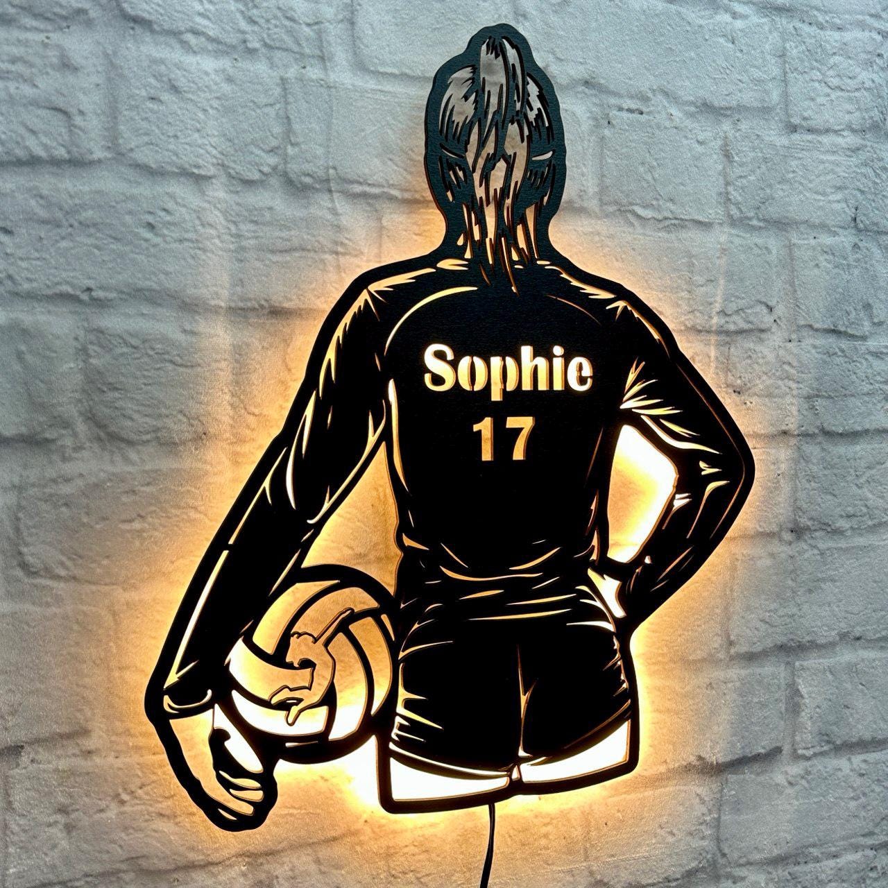 personalisiertes Geschenk für Volleyball Spielerin Volleyballfreundin Liebhaber Schild Kindergeburtstag Volleyball Trainer Volleyballschild