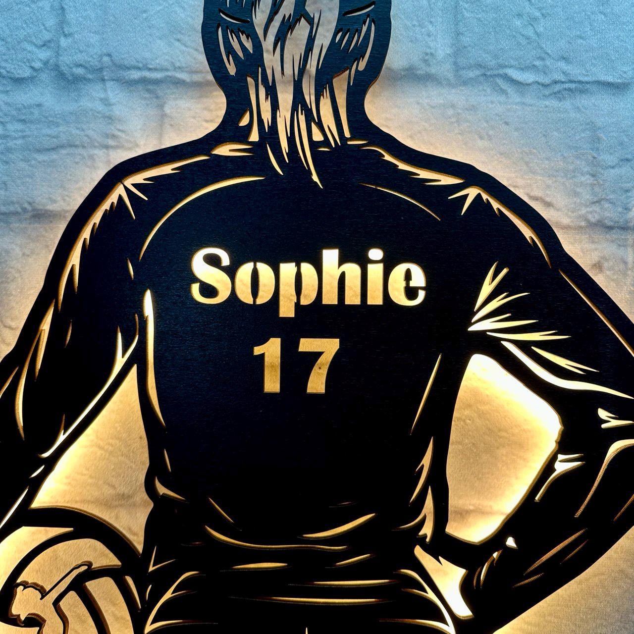 personalisiertes Geschenk für Volleyball Spielerin Volleyballfreundin Liebhaber Schild Kindergeburtstag Volleyball Trainer Volleyballschild