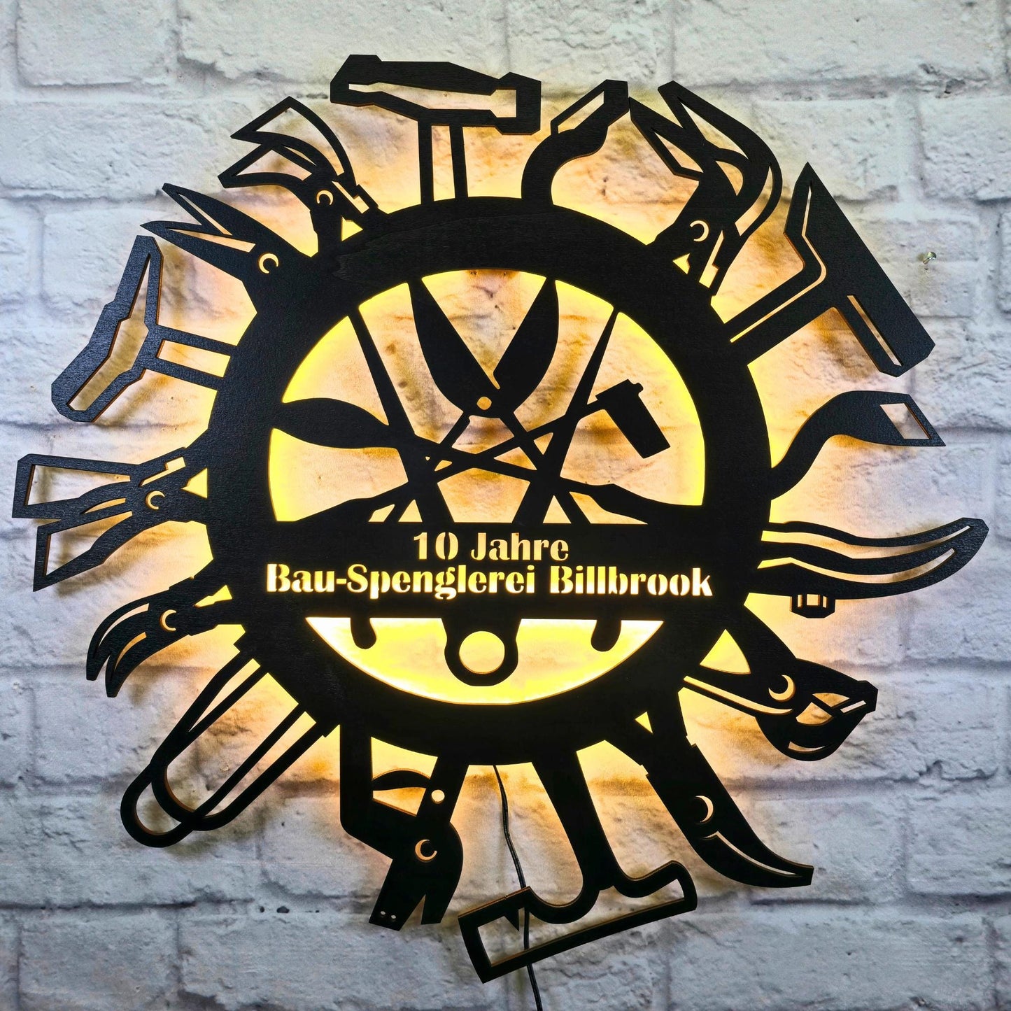 Geschenk für Sprengler Meister Dachdecker Schild Werkstattmitarbeiter Wanddeko Geburtstag Jubiläum Handwerker Fachbetrieb