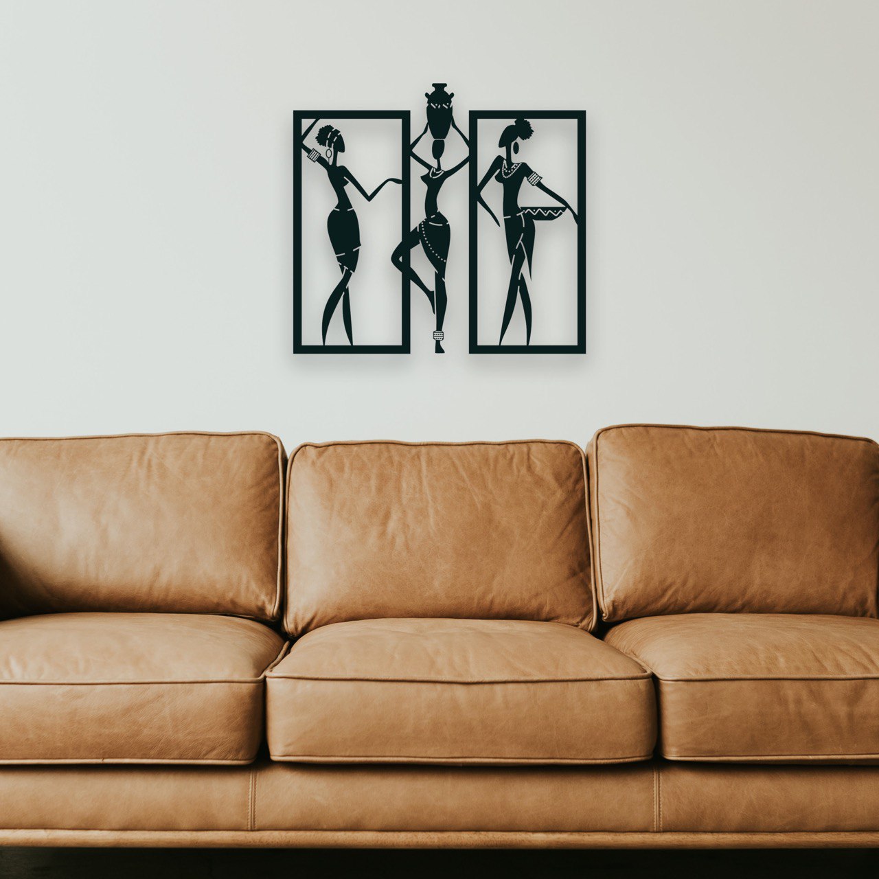 Wandbild aus Holz: Afrikanische Frauen | Ethnische Deko, Afroamerikanische Wandkunst, Geschenk