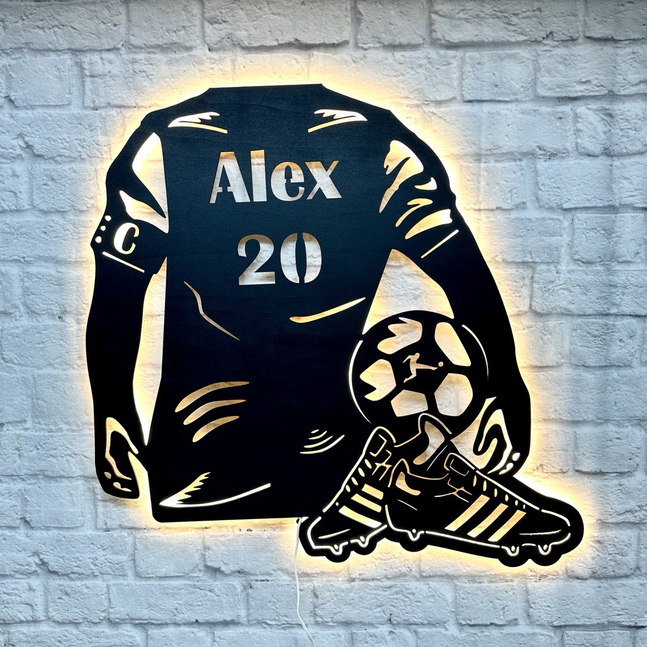 Personalisiertes Geschenk für Fußballspieler: Schild | Kindergeburtstag, Turnier, Trainer, Fußballer
