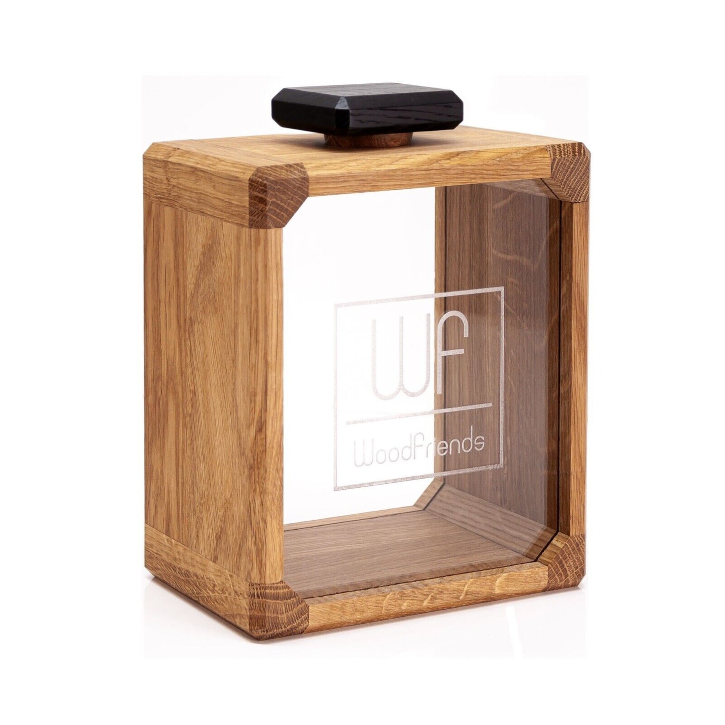 WoodFriends Weinkorkenbox aus Eichenholz Geschenk Weinliebhaber Sammler Flasche