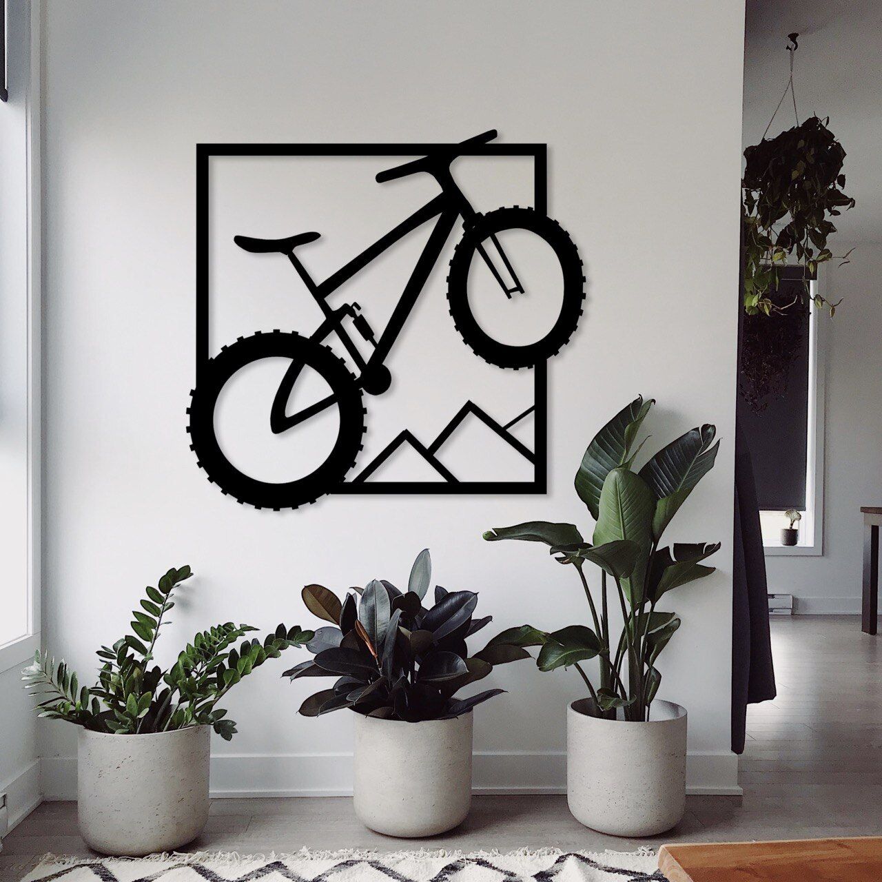 Wandbild aus Holz: Mountainbike | Holzschild für Fahrradliebhaber, Deko & Wandkunst zum Aufkleben