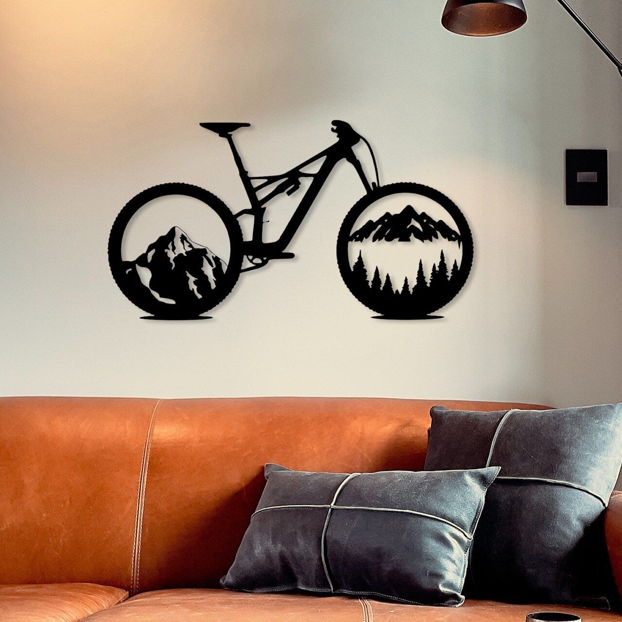 mountainbike deko Wandbild aus Holz: Mountainbike