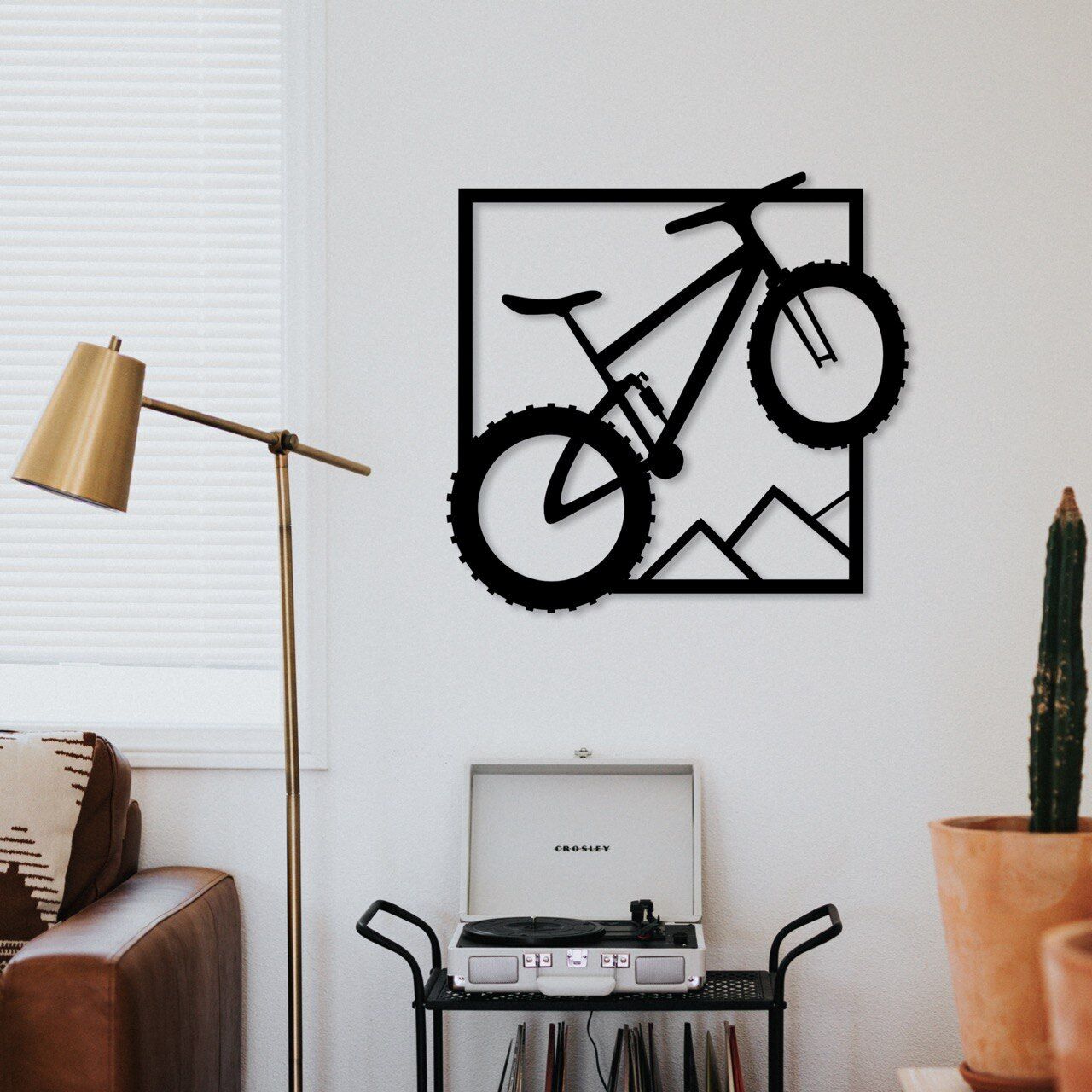 Wandbild aus Holz: Mountainbike | Holzschild für Fahrradliebhaber, Deko & Wandkunst zum Aufkleben