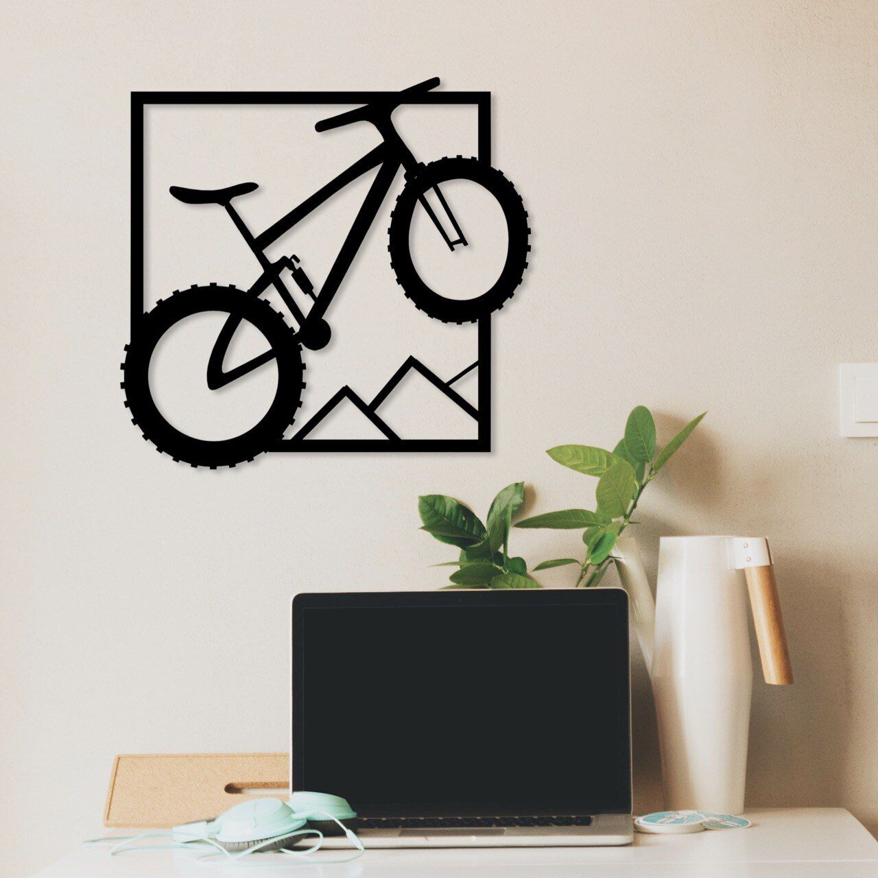 mountainbike dekor Wandbild aus Holz: Mountainbike