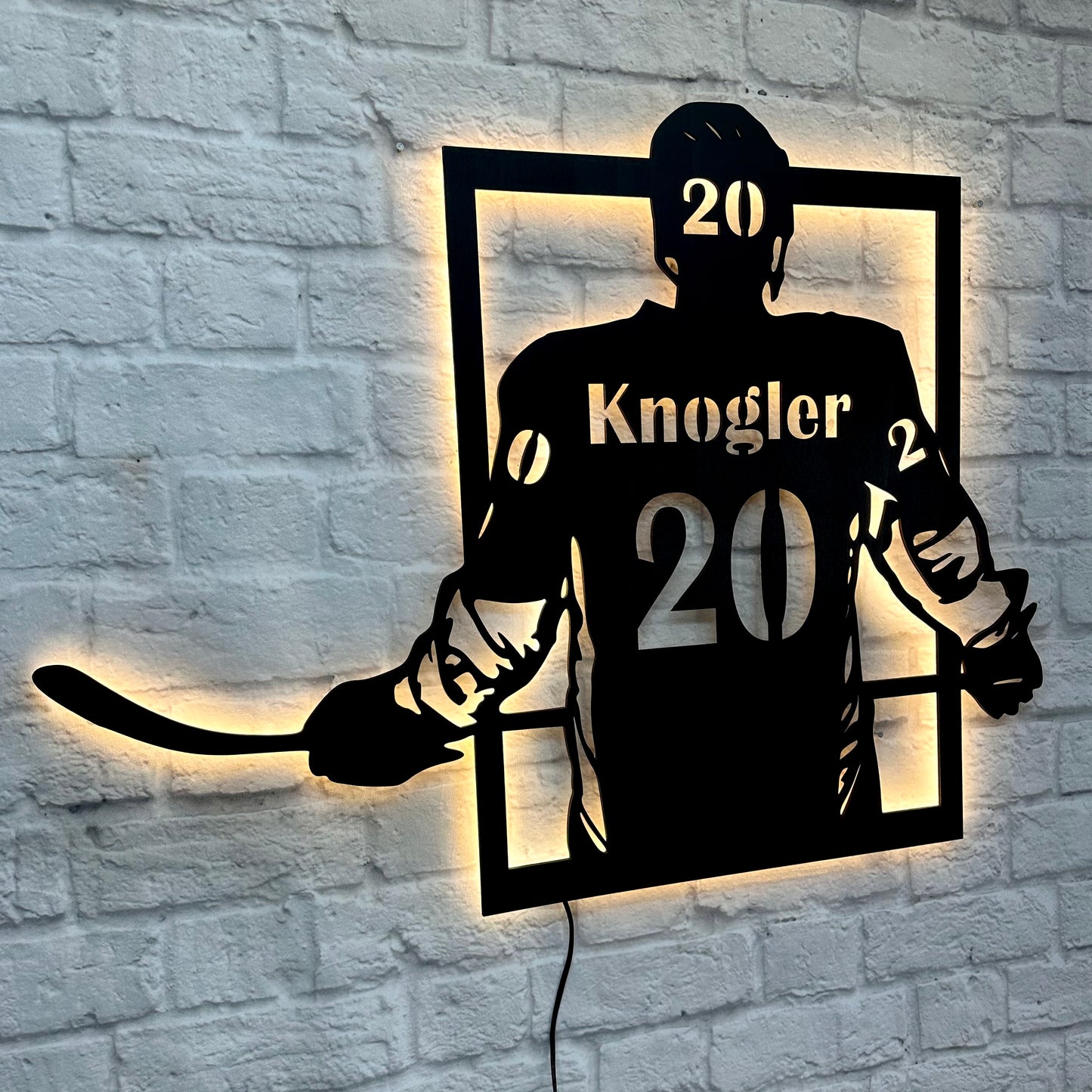 Personalisiertes Geschenk für Eishockeyspieler: Schild | Kindergeburtstag, Turnier, Trainer