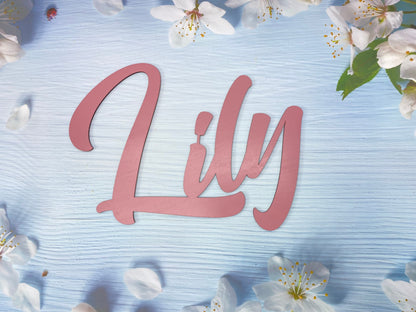 Namensschild aus Holz Personalisierter Schriftzug Kinderzimmer Dekoration Kinder Babyparty Geschenk Türschild Name