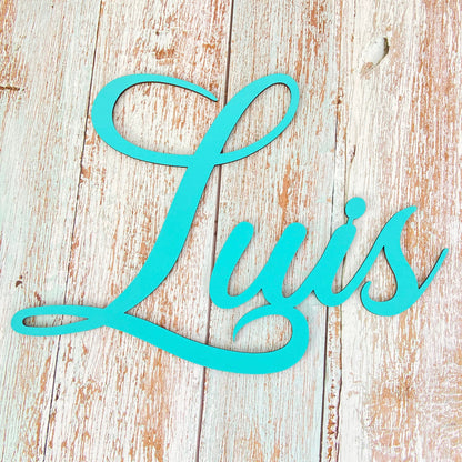 Namensschild aus Holz Personalisierter Schriftzug Kinderzimmer Dekoration Kinder Babyparty Geschenk Türschild Name