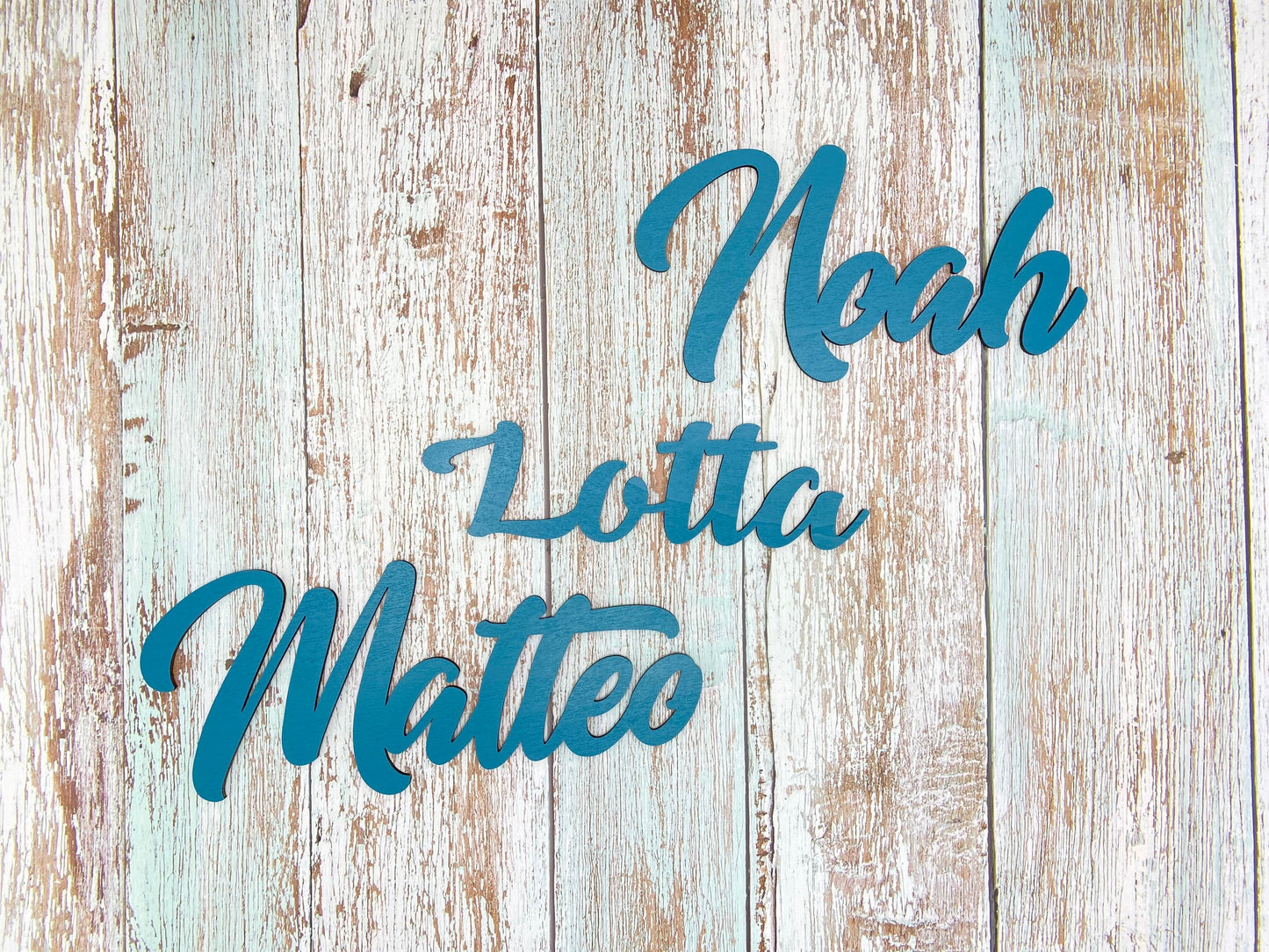 Namensschild aus Holz Personalisierter Schriftzug Kinderzimmer Dekoration Kinder Babyparty Geschenk Türschild Name