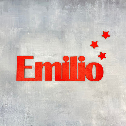 Namensschild aus Holz Personalisierter Schriftzug Kinderzimmer Dekoration Kinder Babyparty Geschenk Türschild Name