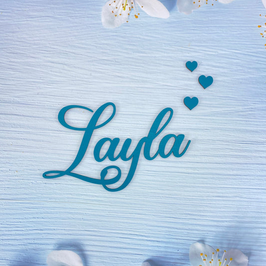 Namensschild aus Holz Personalisierter Schriftzug Kinderzimmer Dekoration Kinder Babyparty Geschenk Türschild Name
