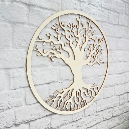 Lebensbaum Wanddeko Holz Wandkunst Holzdeko Baum des Lebens Holz Baum Dekoration Gemälde auf einem Holz Wand Dekor zum Aufkleben
