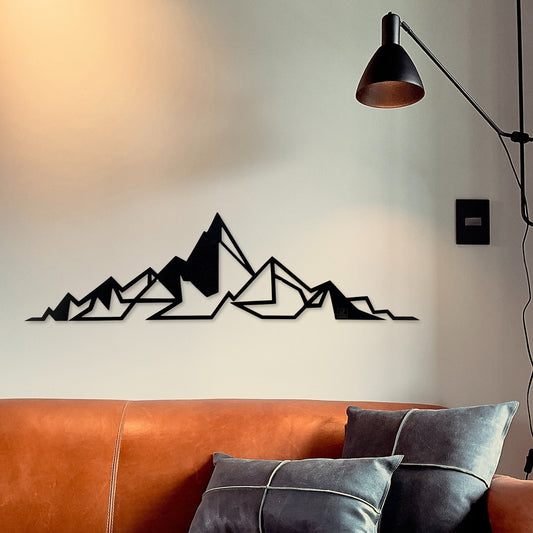 Wandbild aus Holz Berge Holzschild zum Aufkleben Berg Liebhaber Deko Wandkunst Geburtstagsgeschenk für Bergsteiger Wander Bergsport Klettern