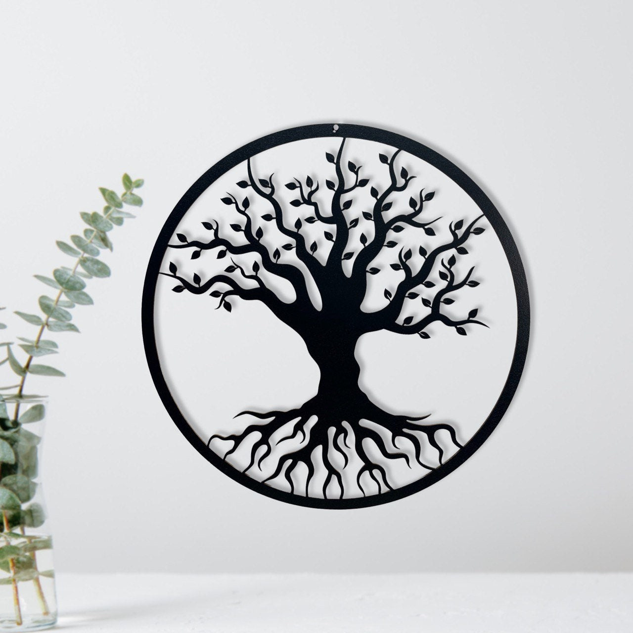 Lebensbaum Wanddeko Holz Wandkunst Holzdeko Baum des Lebens Holz Baum Dekoration Gemälde auf einem Holz Wand Dekor zum Aufkleben