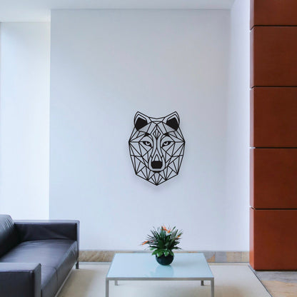 Wandbild aus Holz Wolf Holzschild zum Aufkleben Wölfe Wolfkopf Deko Wandkunst Geburtstagsgeschenk Jäger Wolfliebhaber Kinderzimmer Herren