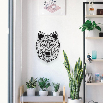Wandbild aus Holz Wolf Holzschild zum Aufkleben Wölfe Wolfkopf Deko Wandkunst Geburtstagsgeschenk Jäger Wolfliebhaber Kinderzimmer Herren