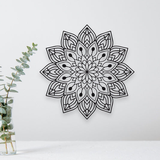 Wandbild aus Holz Mandala Holzschild zum Aufkleben Naturverbundenheit Deko Wandkunst spirituelles Geburtstagsgeschenk Hinduismus Meditation