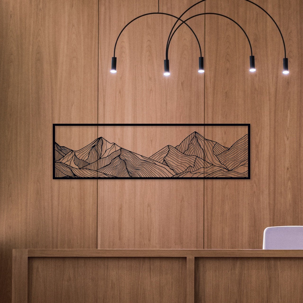 Wandbild aus Holz Berge Holzschild zum Aufkleben Berglandschaft Deko Wandkunst Geburtstagsgeschenk für Bergsteiger Wander Bergsport Klettern