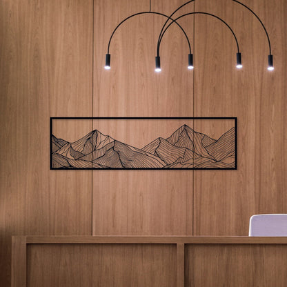 Wandbild aus Holz Berge Holzschild zum Aufkleben Berglandschaft Deko Wandkunst Geburtstagsgeschenk für Bergsteiger Wander Bergsport Klettern