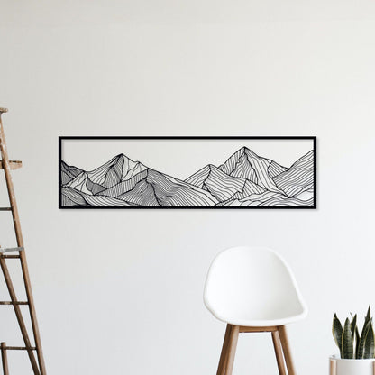 Wandbild aus Holz Berge Holzschild zum Aufkleben Berglandschaft Deko Wandkunst Geburtstagsgeschenk für Bergsteiger Wander Bergsport Klettern