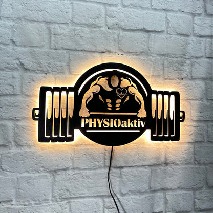 Personalisiertes Geschenk für Fitness Trainer Fitnessfreund Liebhaber Schild Geburtstag Powerlifter Fitnessschild Bodybuilder Gewichteheber