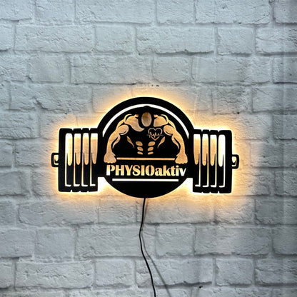 Personalisiertes Geschenk für Fitness Trainer Fitnessfreund Liebhaber Schild Geburtstag Powerlifter Fitnessschild Bodybuilder Gewichteheber