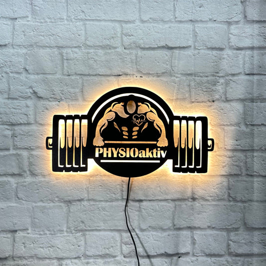 Personalisiertes Geschenk für Fitness Trainer Fitnessfreund Liebhaber Schild Geburtstag Powerlifter Fitnessschild Bodybuilder Gewichteheber