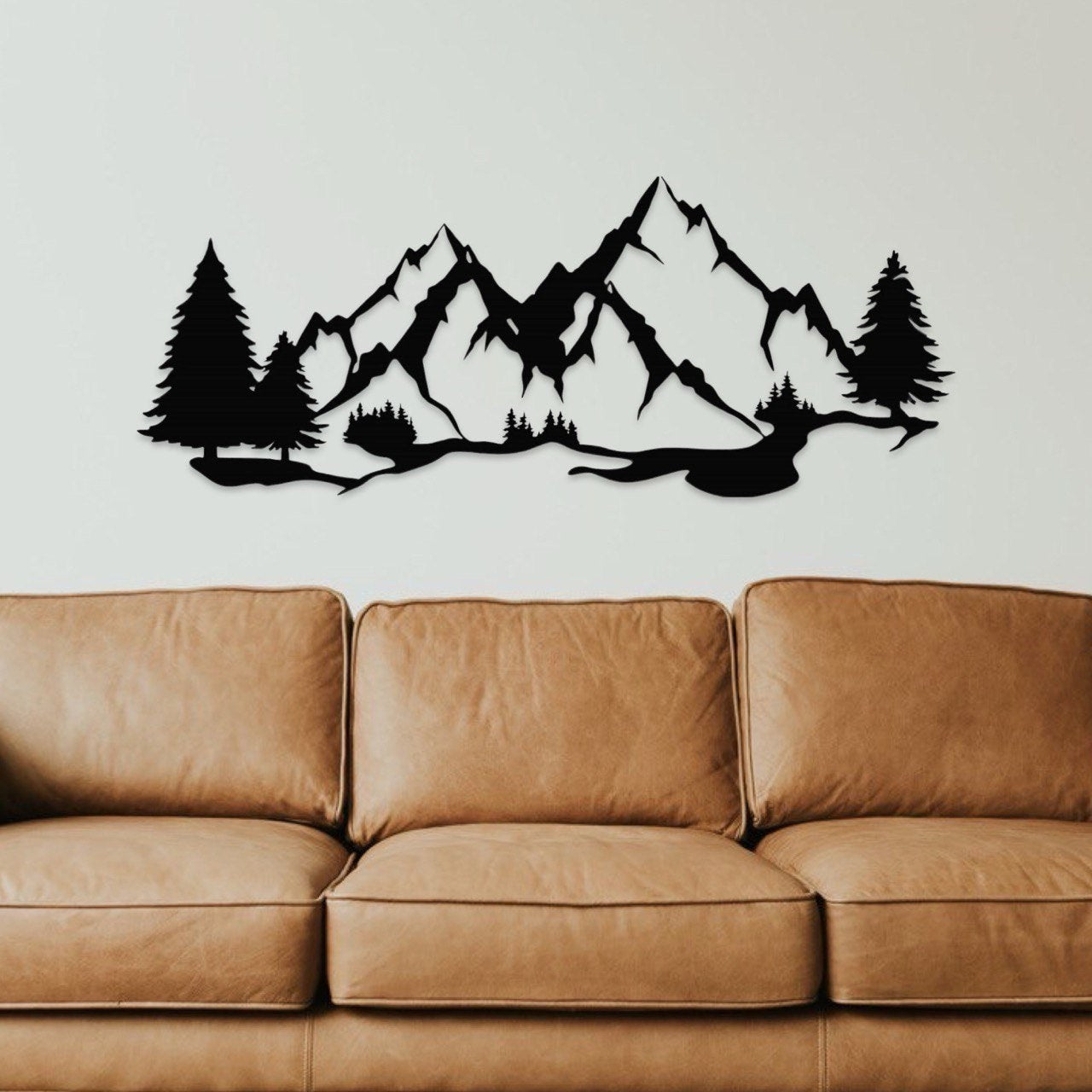Wandbild aus Holz Berge Holzschild zum Aufkleben Berglandschaft Deko Wandkunst Geburtstagsgeschenk für Bergsteiger Wander Bergsport Klettern