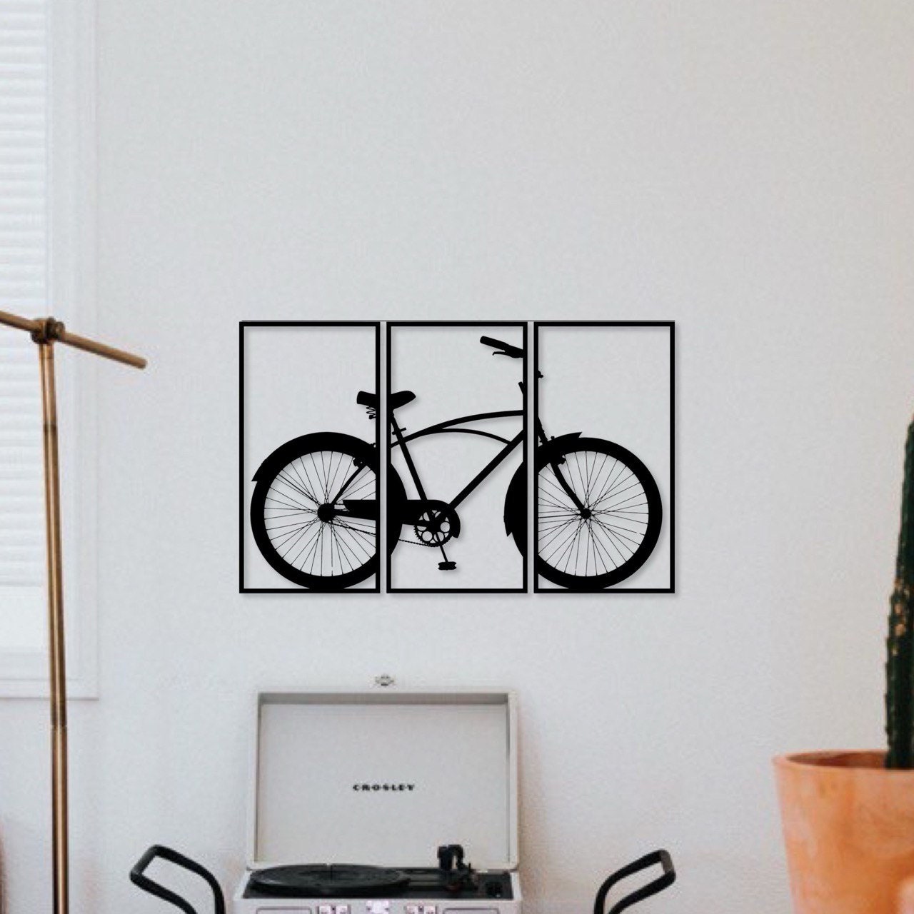 Wandbild aus Holz City Cruiser Fahrrad Holzschild zum Aufkleben für Fahrradliebhaber Deko Wandkunst Geburtstagsgeschenk Radler Fahrradsport