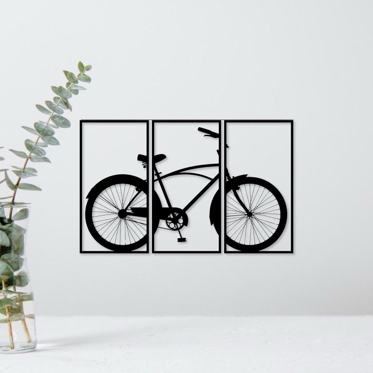 Wandbild aus Holz City Cruiser Fahrrad Holzschild zum Aufkleben für Fahrradliebhaber Deko Wandkunst Geburtstagsgeschenk Radler Fahrradsport