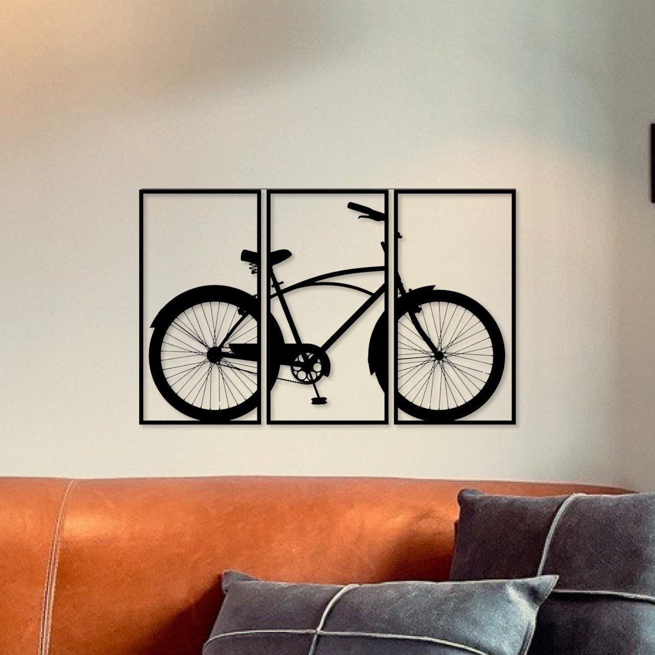 Wandbild aus Holz City Cruiser Fahrrad Holzschild zum Aufkleben für Fahrradliebhaber Deko Wandkunst Geburtstagsgeschenk Radler Fahrradsport
