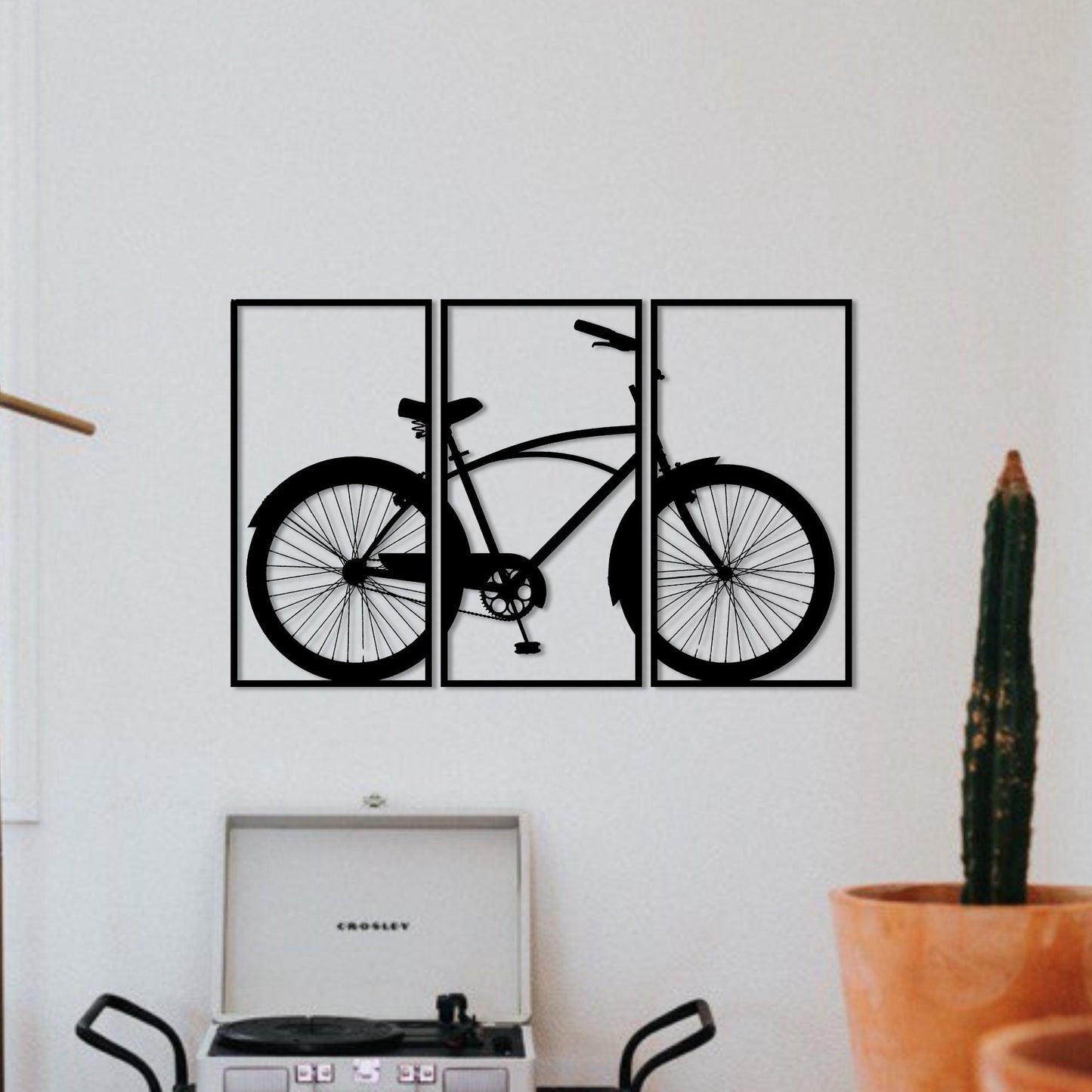 Wandbild aus Holz Citybike Crouiser Fahrrad Holzschild zum Aufkleben Fahrradliebhaber Deko Wandkunst Geburtstagsgeschenk Radler Fahrradsport
