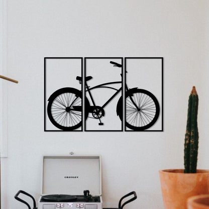 Wandbild aus Holz Citybike Crouiser Fahrrad Holzschild zum Aufkleben Fahrradliebhaber Deko Wandkunst Geburtstagsgeschenk Radler Fahrradsport