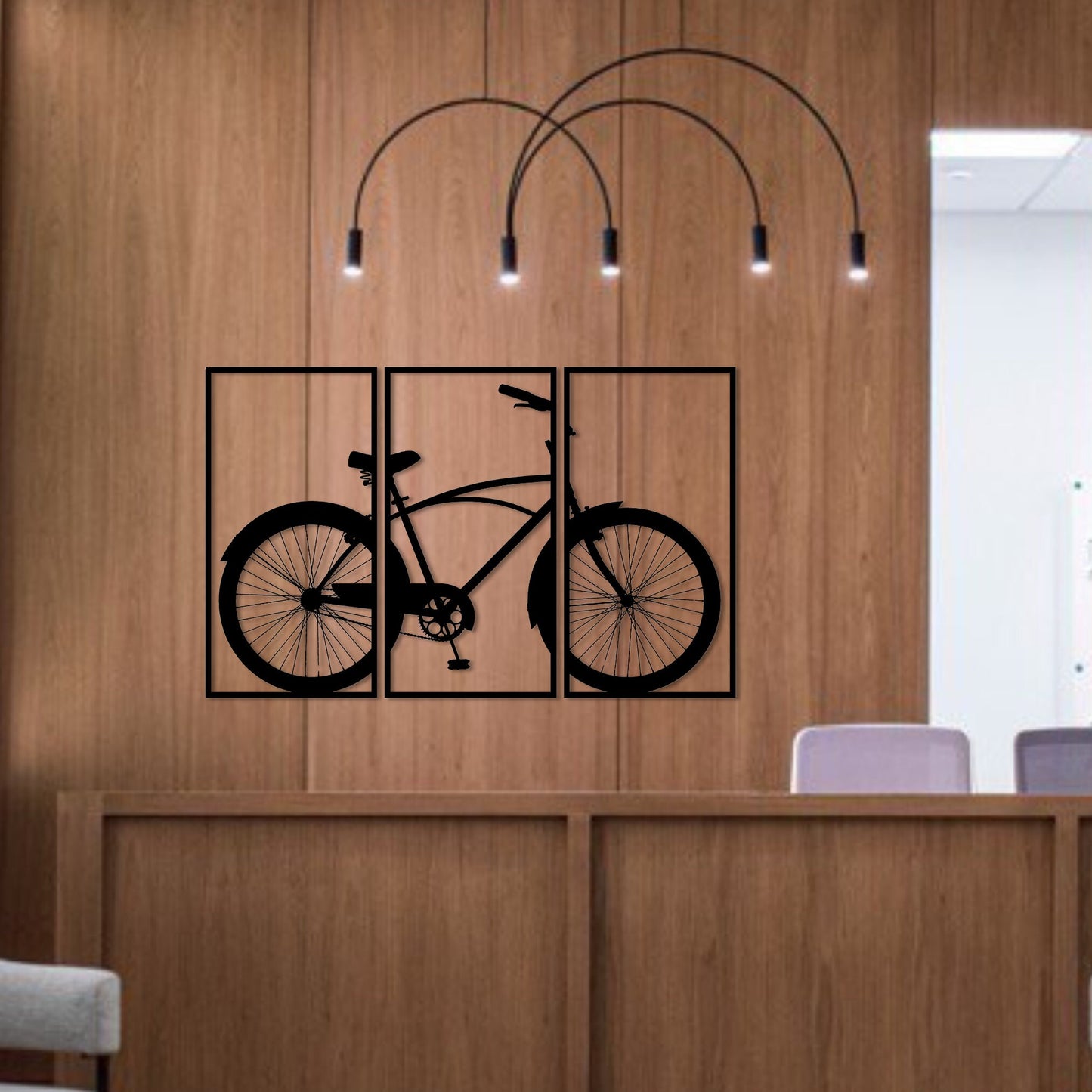 Wandbild aus Holz Citybike Crouiser Fahrrad Holzschild zum Aufkleben Fahrradliebhaber Deko Wandkunst Geburtstagsgeschenk Radler Fahrradsport