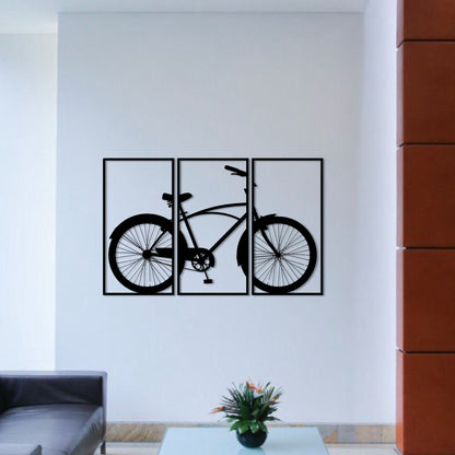 Wandbild aus Holz Citybike Crouiser Fahrrad Holzschild zum Aufkleben Fahrradliebhaber Deko Wandkunst Geburtstagsgeschenk Radler Fahrradsport