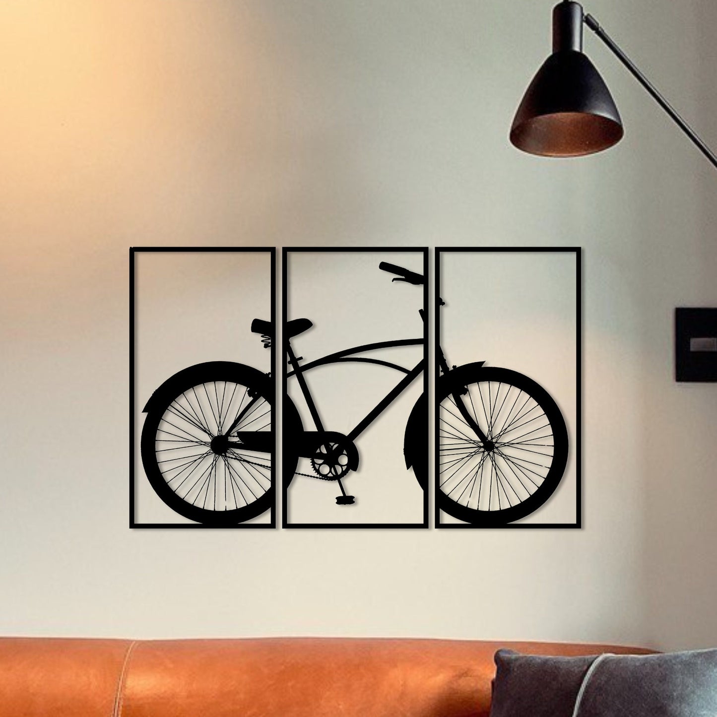 Wandbild aus Holz Citybike Crouiser Fahrrad Holzschild zum Aufkleben Fahrradliebhaber Deko Wandkunst Geburtstagsgeschenk Radler Fahrradsport