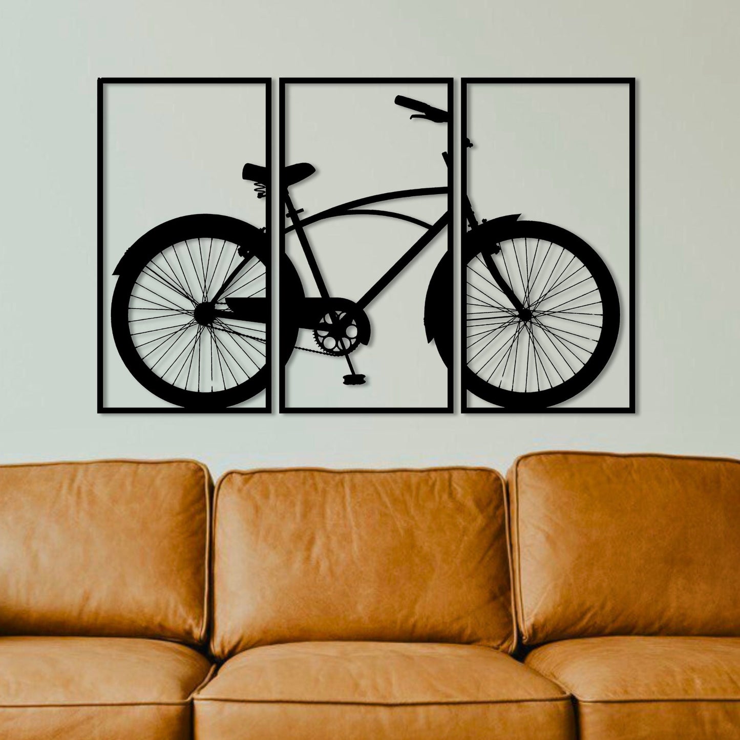 Wandbild aus Holz Citybike Crouiser Fahrrad Holzschild zum Aufkleben Fahrradliebhaber Deko Wandkunst Geburtstagsgeschenk Radler Fahrradsport