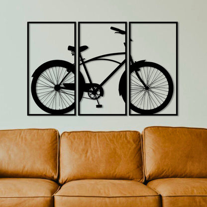 Wandbild aus Holz Citybike Crouiser Fahrrad Holzschild zum Aufkleben Fahrradliebhaber Deko Wandkunst Geburtstagsgeschenk Radler Fahrradsport
