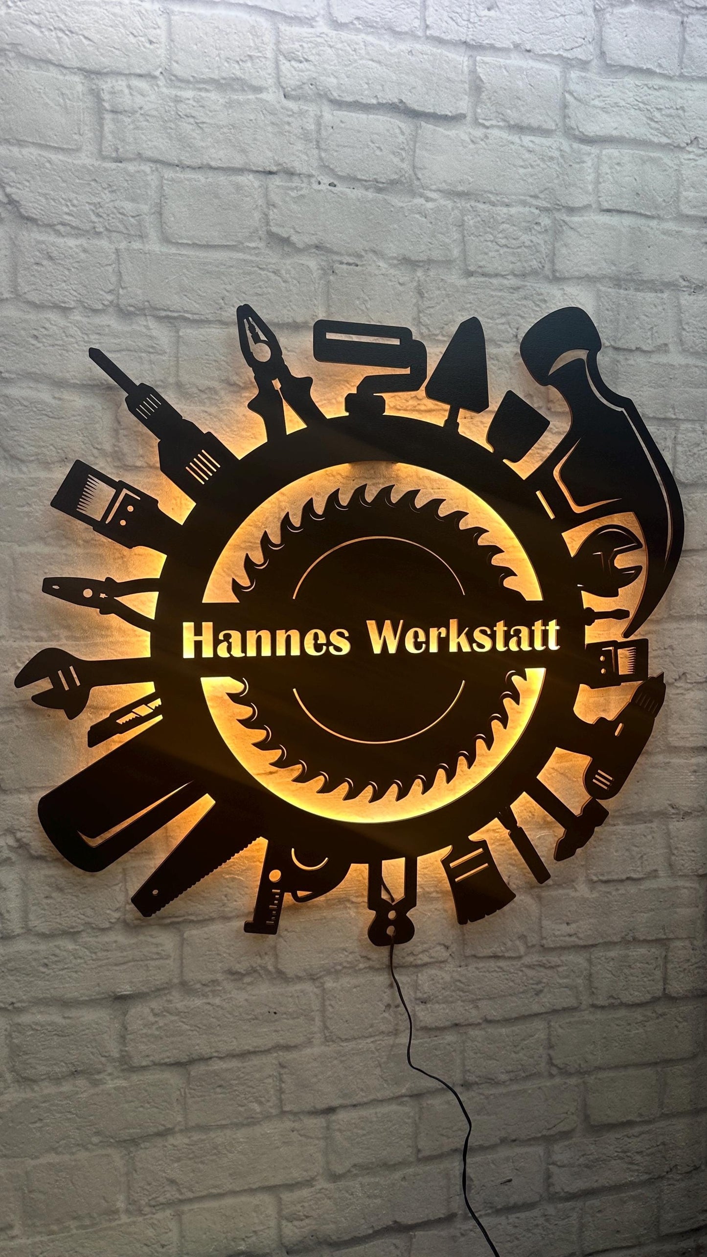 personalisiertes Geschenk für Papa Handwerker Haustechniker Schild Wanddeko Männer Geburtstag Vater Jubiläum Handwerksmeister Hausservice