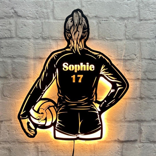 personalisiertes Geschenk für Volleyball Spielerin Volleyballfreundin Liebhaber Schild Kindergeburtstag Volleyball Trainer Volleyballschild
