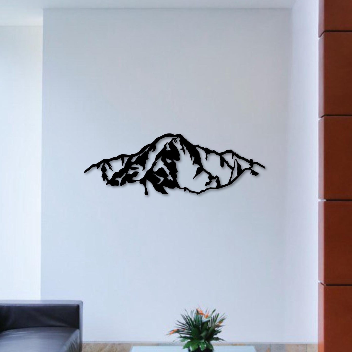 Wandbild aus Holz Mont Blanc Berge Alpen Holzschild zum Aufkleben Berglandschaft Deko Wandkunst Geburtstagsgeschenk für Bergsteiger Wanderer