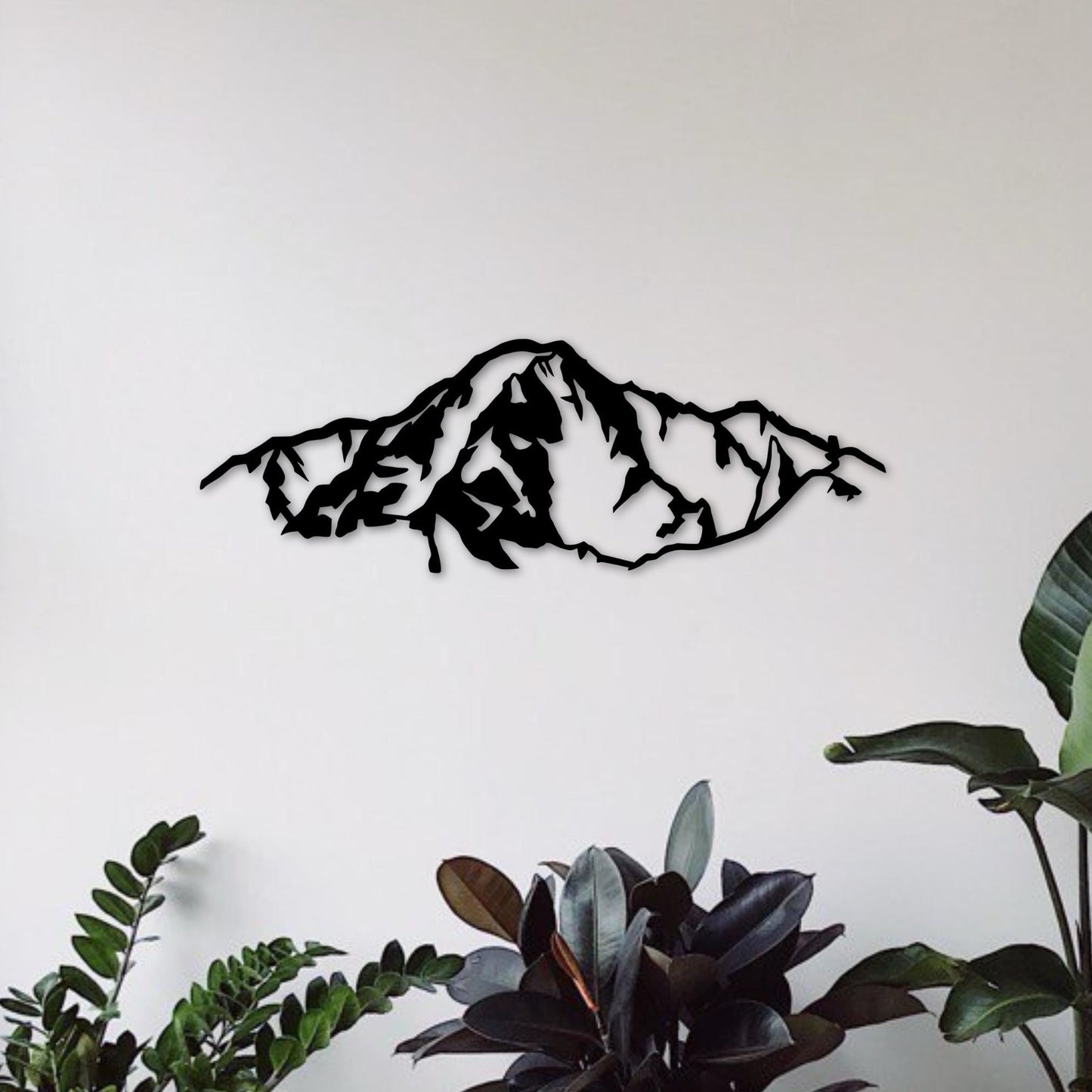 Wandbild aus Holz Mont Blanc Berge Alpen Holzschild zum Aufkleben Berglandschaft Deko Wandkunst Geburtstagsgeschenk für Bergsteiger Wanderer