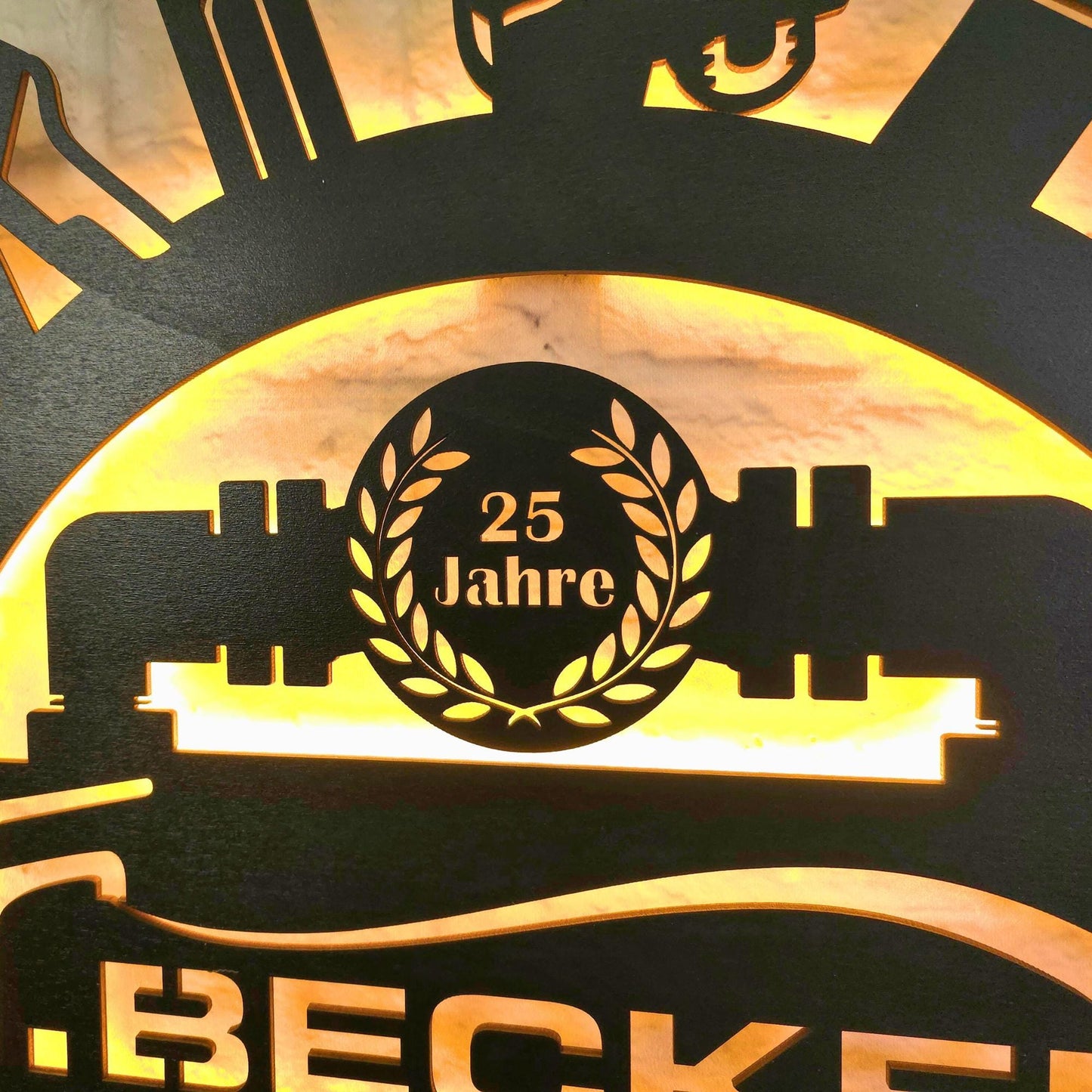Wanddeko Geschenk für Heizungsbauer – personalisiertes Schild für Meister, Mitarbeiter, Jubiläum oder Geburtstag – Handwerker Deko