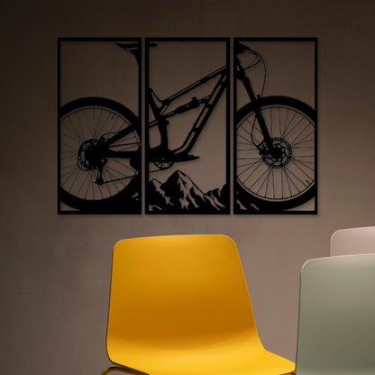 Wandbild aus Holz: Mountainbike | Holzschild für Fahrradliebhaber, Deko, Geschenk, Fahrradsport