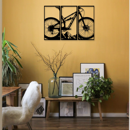 Wandbild aus Holz: Mountainbike | Holzschild für Fahrradliebhaber, Deko, Geschenk, Fahrradsport